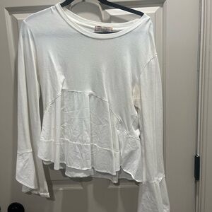 Flowy White Women's Blouse